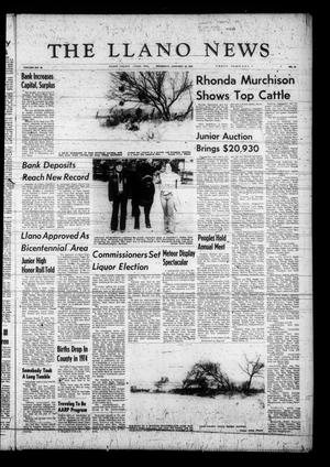 The Llano News (Llano, Tex.), Vol. 84, No. 10, Ed. 1 Thursday, January 16, 1975