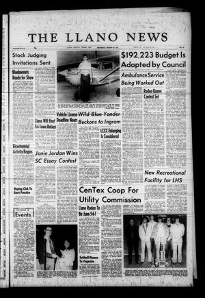 Primary view of object titled 'The Llano News (Llano, Tex.), Vol. 84, No. 19, Ed. 1 Thursday, March 20, 1975'.