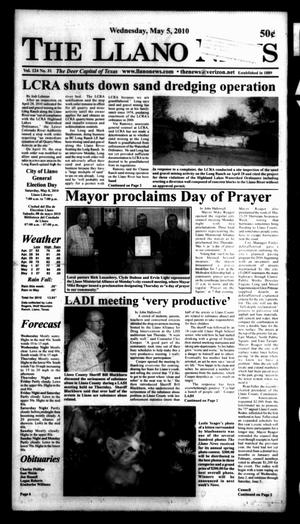 The Llano News (Llano, Tex.), Vol. 124, No. 31, Ed. 1 Wednesday, May 5, 2010