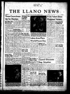 The Llano News (Llano, Tex.), Vol. 79, No. 14, Ed. 1 Thursday, February 22, 1968