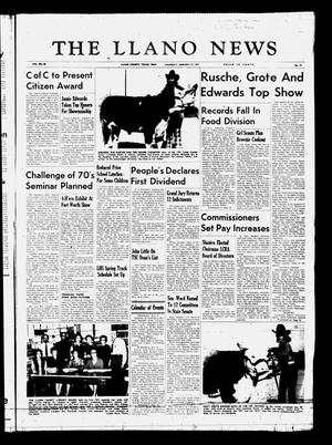 Primary view of object titled 'The Llano News (Llano, Tex.), Vol. 80, No. 10, Ed. 1 Thursday, January 21, 1971'.