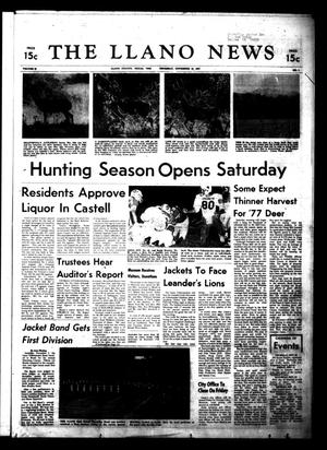 The Llano News (Llano, Tex.), Vol. 87, No. 1, Ed. 1 Thursday, November 10, 1977