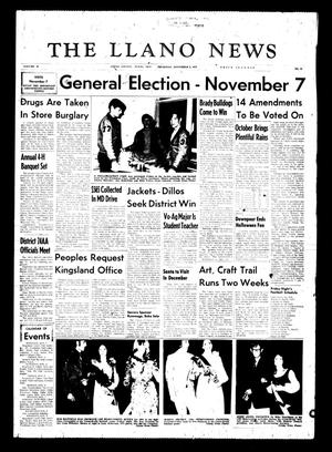 The Llano News (Llano, Tex.), Vol. 81, No. 51, Ed. 1 Thursday, November 2, 1972