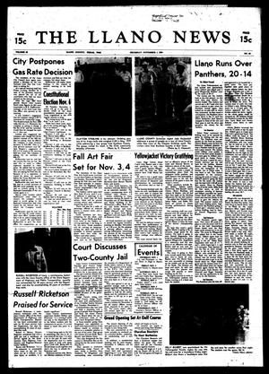 The Llano News (Llano, Tex.), Vol. 88, No. 52, Ed. 1 Thursday, November 1, 1979