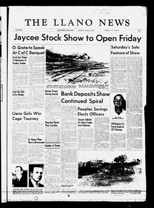 Primary view of object titled 'The Llano News (Llano, Tex.), Vol. 80, No. 9, Ed. 1 Thursday, January 14, 1971'.