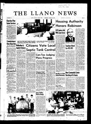 The Llano News (Llano, Tex.), Vol. 81, No. 18, Ed. 1 Thursday, March 16, 1972