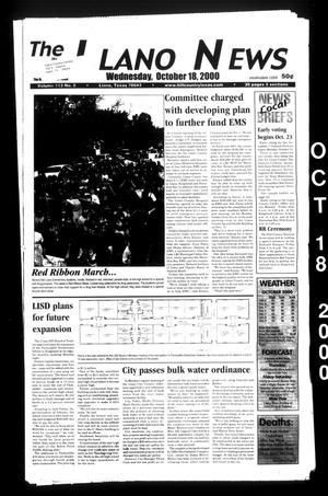 Primary view of object titled 'The Llano News (Llano, Tex.), Vol. 113, No. 2, Ed. 1 Wednesday, October 18, 2000'.