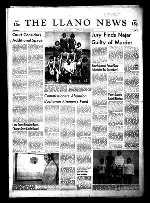 Primary view of object titled 'The Llano News (Llano, Tex.), Vol. 87, No. 4, Ed. 1 Thursday, December 1, 1977'.