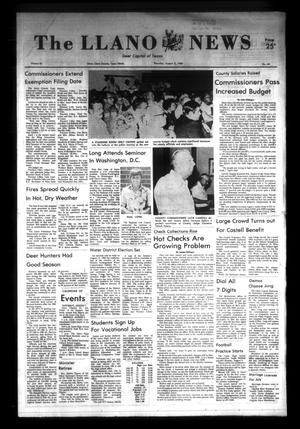 Primary view of object titled 'The Llano News (Llano, Tex.), Vol. 91, No. 40, Ed. 1 Thursday, August 5, 1982'.