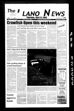 The Llano News (Llano, Tex.), Vol. 112, No. 27, Ed. 1 Thursday, April 13, 2000