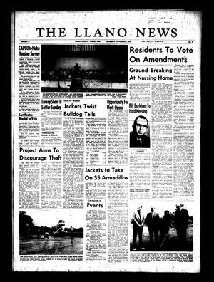 The Llano News (Llano, Tex.), Vol. 82, No. 51, Ed. 1 Thursday, November 1, 1973