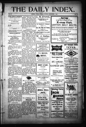 The Daily Index. (Mineral Wells, Tex.), Vol. 3, No. 150, Ed. 1 Saturday, November 1, 1902