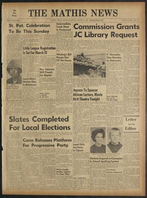 The Mathis News (Mathis, Tex.), Vol. [55], No. 13, Ed. 1 Thursday, March 14, 1963