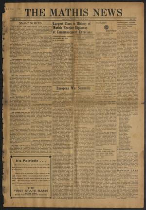 The Mathis News (Mathis, Tex.), Vol. 26, No. 23, Ed. 1 Friday, June 6, 1941