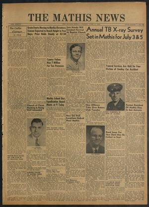 The Mathis News (Mathis, Tex.), Vol. 37, No. 26, Ed. 1 Friday, June 27, 1952