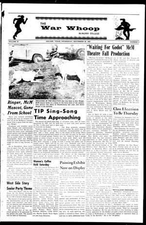 The War Whoop (Abilene, Tex.), Vol. 40, No. 3, Ed. 1, Wednesday, September 26, 1962