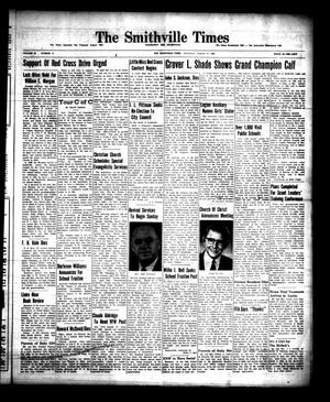 Primary view of object titled 'The Smithville Times Transcript and Enterprise (Smithville, Tex.), Vol. 64, No. 11, Ed. 1 Thursday, March 17, 1955'.