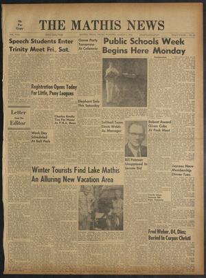 The Mathis News (Mathis, Tex.), Vol. 56, No. 11, Ed. 1 Thursday, March 1, 1962
