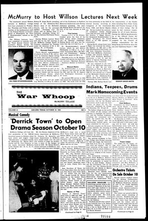 The War Whoop (Abilene, Tex.), Vol. 41, No. 5, Ed. 1, Thursday, October 10, 1963