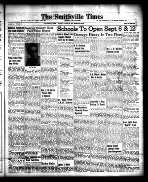 Primary view of object titled 'The Smithville Times Transcript and Enterprise (Smithville, Tex.), Vol. 64, No. 34, Ed. 1 Thursday, August 25, 1955'.