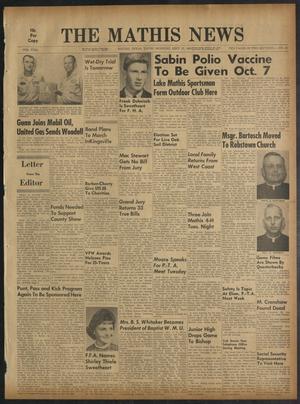 The Mathis News (Mathis, Tex.), Vol. 56, No. 41, Ed. 1 Thursday, September 27, 1962