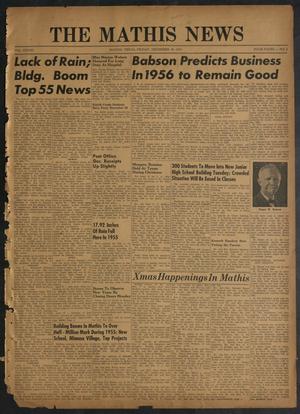 The Mathis News (Mathis, Tex.), Vol. 41, No. 1, Ed. 1 Friday, December 30, 1955