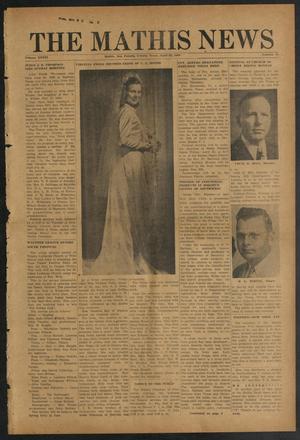 The Mathis News (Mathis, Tex.), Vol. 34, No. 16, Ed. 1 Friday, April 22, 1949