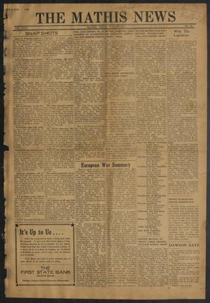 The Mathis News (Mathis, Tex.), Vol. 26, No. 26, Ed. 1 Friday, June 27, 1941