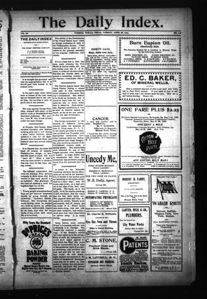 The Daily Index. (Mineral Wells, Tex.), Vol. 3, No. 296, Ed. 1 Tuesday, April 28, 1903
