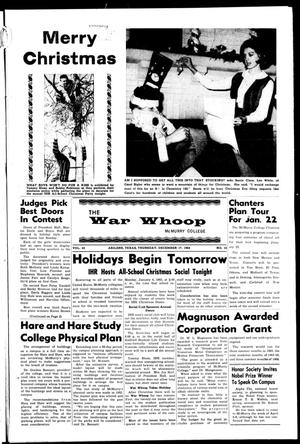 Primary view of object titled 'The War Whoop (Abilene, Tex.), Vol. 42, No. 12, Ed. 1, Thursday, December 17, 1964'.