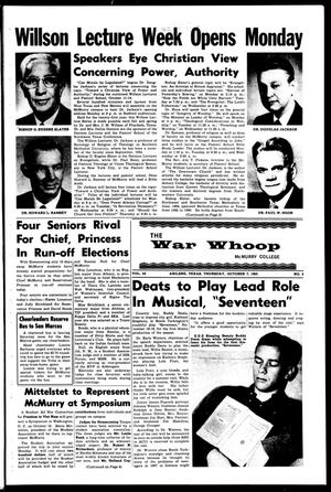 The War Whoop (Abilene, Tex.), Vol. 43, No. 5, Ed. 1, Thursday, October 7, 1965