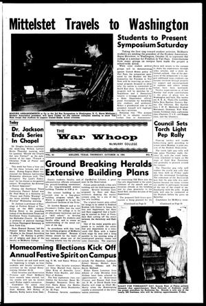 The War Whoop (Abilene, Tex.), Vol. 43, No. 6, Ed. 1, Thursday, October 14, 1965