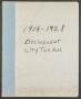 Thumbnail image of item number 1 in: '[City of Grand Prairie Tax Roll: 1914 to 1928, Delinquent Rolls]'.