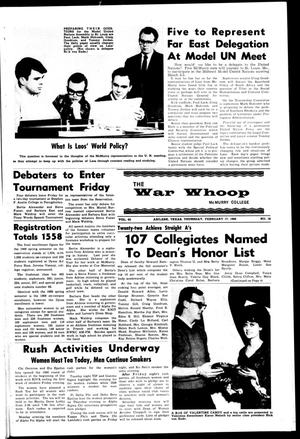 The War Whoop (Abilene, Tex.), Vol. 43, No. 16, Ed. 1, Thursday, February 17, 1966