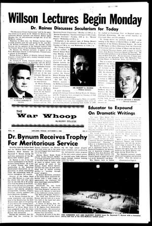 The War Whoop (Abilene, Tex.), Vol. 44, No. 4, Ed. 1, Wednesday, October 5, 1966