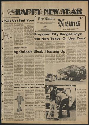 The Mathis News (Mathis, Tex.), Vol. 58, No. 53, Ed. 1 Thursday, December 31, 1981