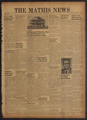 The Mathis News (Mathis, Tex.), Vol. 41, No. 40, Ed. 1 Friday, September 28, 1956