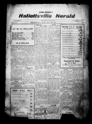 Semi-weekly Hallettsville Herald (Hallettsville, Tex.), Vol. 56, No. 87, Ed. 1 Tuesday, May 14, 1929