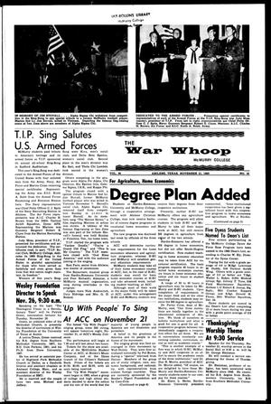 The War Whoop (Abilene, Tex.), Vol. 46, No. 10, Ed. 1, Thursday, November 21, 1968