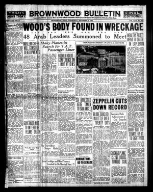 Brownwood Bulletin (Brownwood, Tex.), Vol. 29, No. 276, Ed. 1 Wednesday, September 4, 1929