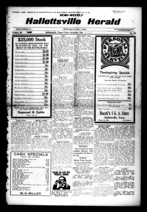 Semi-weekly Hallettsville Herald (Hallettsville, Tex.), Vol. 56, No. 38, Ed. 1 Friday, November 16, 1928