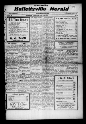 Semi-weekly Hallettsville Herald (Hallettsville, Tex.), Vol. 56, No. 7, Ed. 1 Friday, July 27, 1928