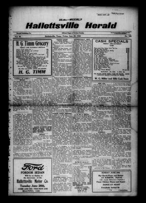 Primary view of object titled 'Semi-weekly Hallettsville Herald (Hallettsville, Tex.), Vol. 55, No. 102, Ed. 1 Friday, June 22, 1928'.