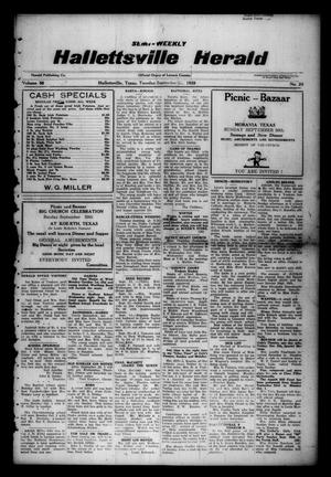 Semi-weekly Hallettsville Herald (Hallettsville, Tex.), Vol. 56, No. 24, Ed. 1 Tuesday, September 25, 1928