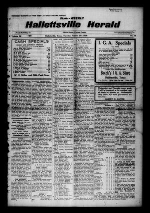 Semi-weekly Hallettsville Herald (Hallettsville, Tex.), Vol. 56, No. 16, Ed. 1 Tuesday, August 28, 1928