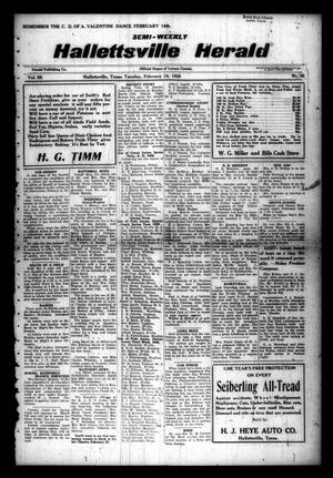 Semi-weekly Hallettsville Herald (Hallettsville, Tex.), Vol. 55, No. 65, Ed. 1 Tuesday, February 14, 1928