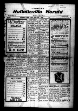 Semi-weekly Hallettsville Herald (Hallettsville, Tex.), Vol. 55, No. 70, Ed. 1 Friday, March 2, 1928