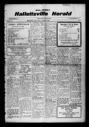 Semi-weekly Hallettsville Herald (Hallettsville, Tex.), Vol. 56, No. 9, Ed. 1 Friday, August 3, 1928