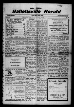 Semi-weekly Hallettsville Herald (Hallettsville, Tex.), Vol. 56, No. 18, Ed. 1 Tuesday, September 4, 1928