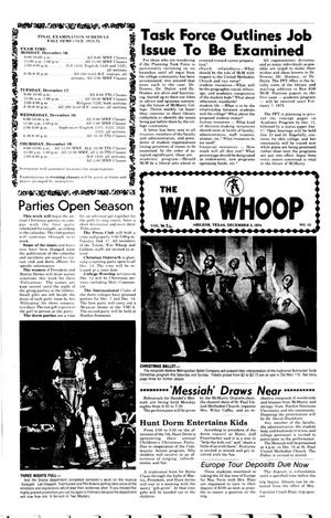The War Whoop (Abilene, Tex.), Vol. 52, No. 13, Ed. 1, Thursday, December 5, 1974
